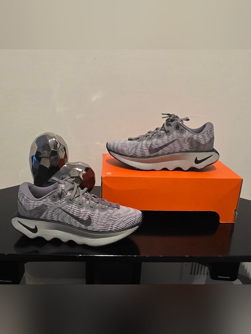 Nike-Motiva 'Light Iron Ore' Running Men's Shoes Flat Pewter Size 9.5